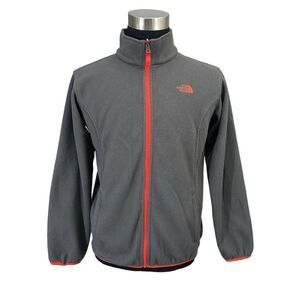 The North Face Big Boys  Gray Full Zip fleece Sweater‎ size XL